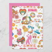 Uitnodiging voor meisjes: Swiftie-geïnspireerd (Voorkant / Achterkant)