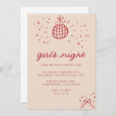 UITNODIGING VOOR MEISJESAVOND (Voorkant / Achterkant)