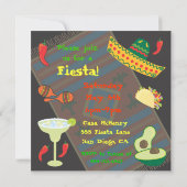 Uitnodiging voor Mexicaanse feestdag (Achterkant)