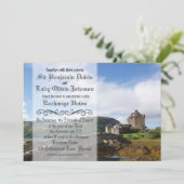 Uitnodiging voor middeleeuwse bruiloft (Staand voorkant)