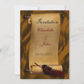  uitnodiging voor middeleeuwse rol (Voorkant)