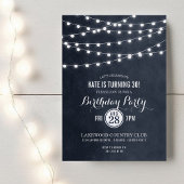 Uitnodiging voor 'Midnight String Lights Birthday
