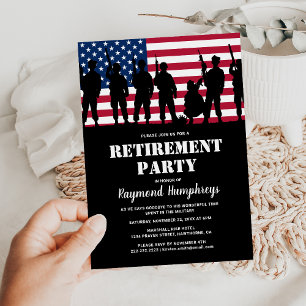 Uitnodiging voor militair pensioneringsfeest