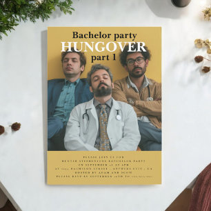 Uitnodiging voor modern feestelijke vrijgezellenfe
