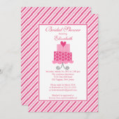 Uitnodiging voor moderne bruiloft-Cake Bridal (Voorkant / Achterkant)