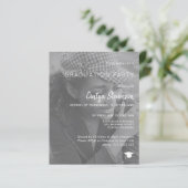 Uitnodiging voor moderne fotograduatie (Staand voorkant)