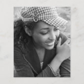 Uitnodiging voor moderne fotograduatie (Achterkant)