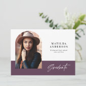 Uitnodiging voor moderne grafische multi-fotogradu (Staand voorkant)