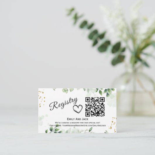 Uitnodiging voor moderne groen-QR-codebehuizing Informatiekaartje (Staand voorkant)