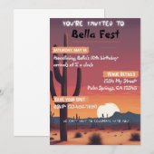 Uitnodiging voor muziekfestival (Voorkant / Achterkant)