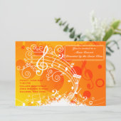 Uitnodiging voor muziekuitzending (Staand voorkant)