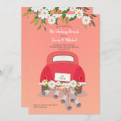 Uitnodiging voor na de bruiloft brunch (Voorkant / Achterkant)