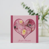 Uitnodiging voor na de bruiloftsreceptie -- Orchid (Staand voorkant)