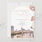 Uitnodiging voor Nashville Bachelorette & Route (Voorkant)