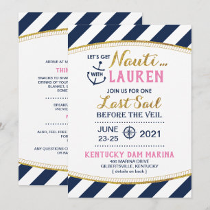 Uitnodiging voor Nauti Bridal Shower