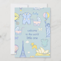 Uitnodiging voor nieuwgeborene/Baby shower