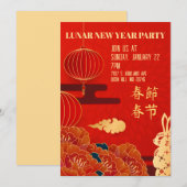 Uitnodiging voor nieuwjaarsfeest (Voorkant / Achterkant)