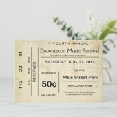 Uitnodiging voor noodlijdend  entertainment (Staand voorkant)