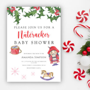 Uitnodiging voor Notenkraker baby shower