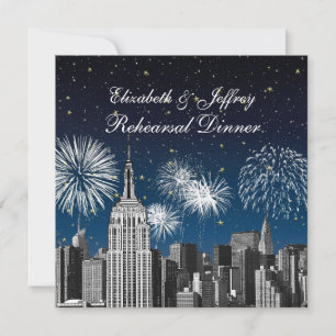 Uitnodiging voor NYC ESB Skyline Blue Star Firewks