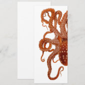 uitnodiging voor octopus (Voorkant / Achterkant)