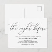 Uitnodiging Voor Oefenavondeten De Nacht Voor De T (Voorkant / Achterkant)