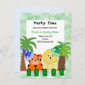 Uitnodiging voor oerwouden (Voorkant / Achterkant)