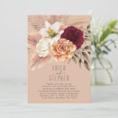 Uitnodiging voor ontvangst van Peach Fuzz (Staand voorkant)