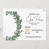 Uitnodiging voor open huis of andere (Voorkant / Achterkant)