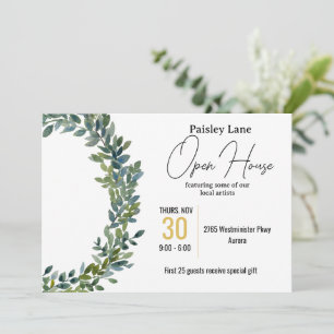 Uitnodiging voor open huis of andere