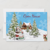 Uitnodiging voor open kerstfeest (Voorkant)