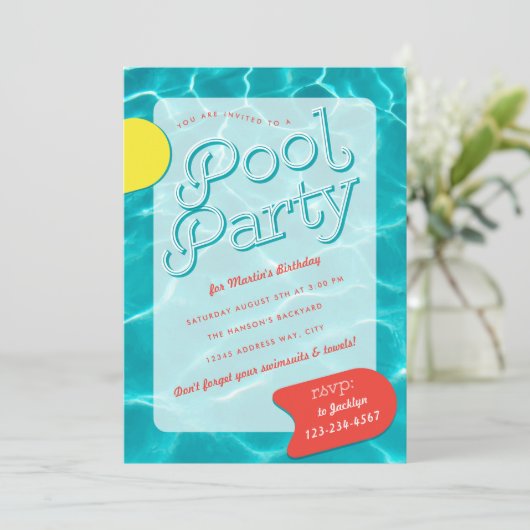 Uitnodiging voor opgroeipool (Staand voorkant)