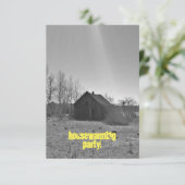 Uitnodiging voor opwarming van de aarde (Staand voorkant)