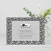 Uitnodiging voor opwarming van de aarde {Zebra Pri (Staand voorkant)