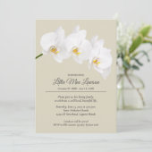 Uitnodiging voor Orchidee Bloem Herdenkingsfeest (Staand voorkant)