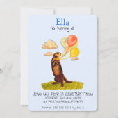 Uitnodiging voor  otterHolding Party-ballonnen (Voorkant)