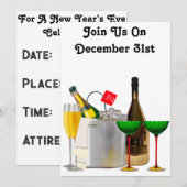 Uitnodiging voor Oud en Nieuw (Voorkant / Achterkant)