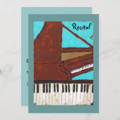 Uitnodiging voor overweging Piano (Voorkant / Achterkant)