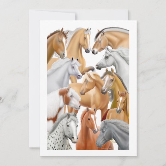 Uitnodiging voor paarden (Voorkant)