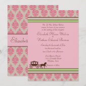 Uitnodiging voor paarden en bruiloft (Voorkant / Achterkant)