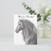 Uitnodiging voor paarden uit Friesian (Staand voorkant)