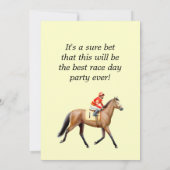 Uitnodiging voor paardenraces (Achterkant)