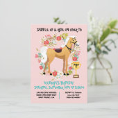 Uitnodiging voor paardenraces (Staand voorkant)