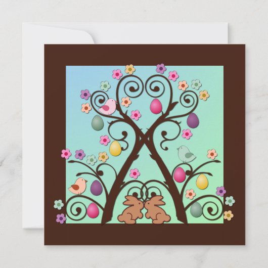 Uitnodiging voor paasboom (Achterkant)