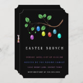 Uitnodiging voor paaseieren (Voorkant / Achterkant)