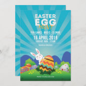 Uitnodiging voor paasfeest (Voorkant / Achterkant)