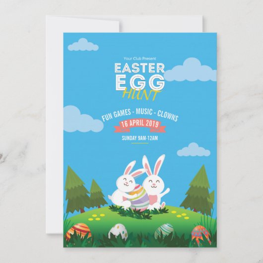 Uitnodiging voor paasfeest (Voorkant)