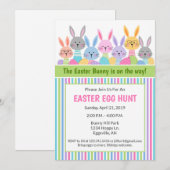 Uitnodiging voor Paashaas Eiersoektocht (Voorkant / Achterkant)