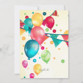 Uitnodiging voor partijballonnen (Achterkant)