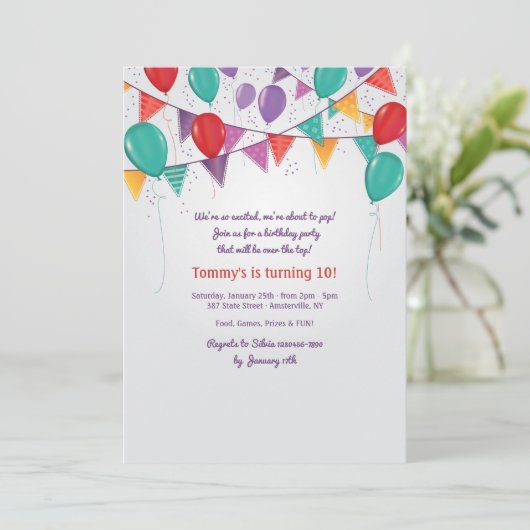 Uitnodiging voor partijverklaringen (Staand voorkant)